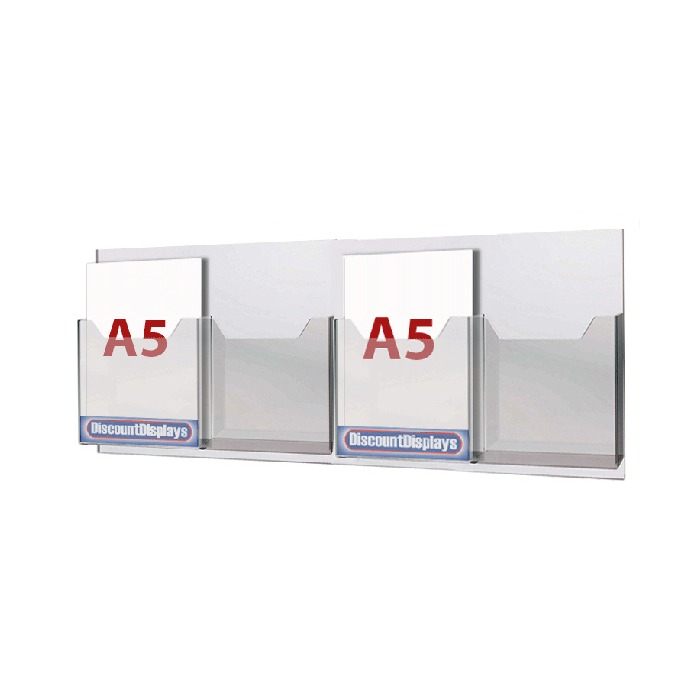 Cable System Leaflet Dispenser - 4xA5 on A1 Centres