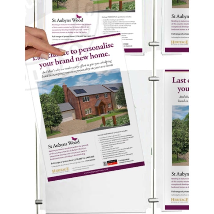 Estate Agent acrylic poster pocket