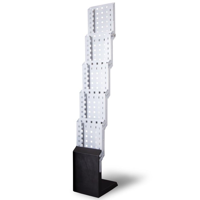 Folding 5xA4 literature rack