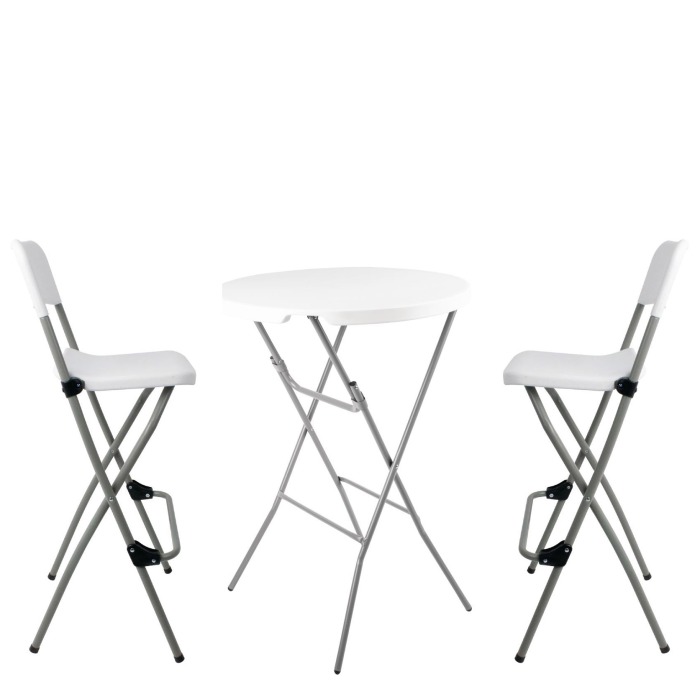 Event Poseur Table and Stool Set