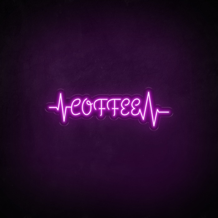 LED Neon Sign for Cafes - Coffee Beat Design