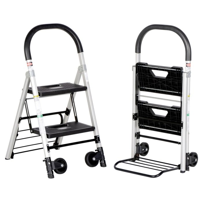 2 Step Hand Truck Step Ladder