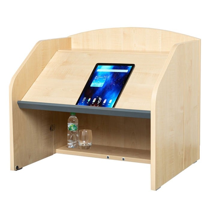 Folding desktop lectern