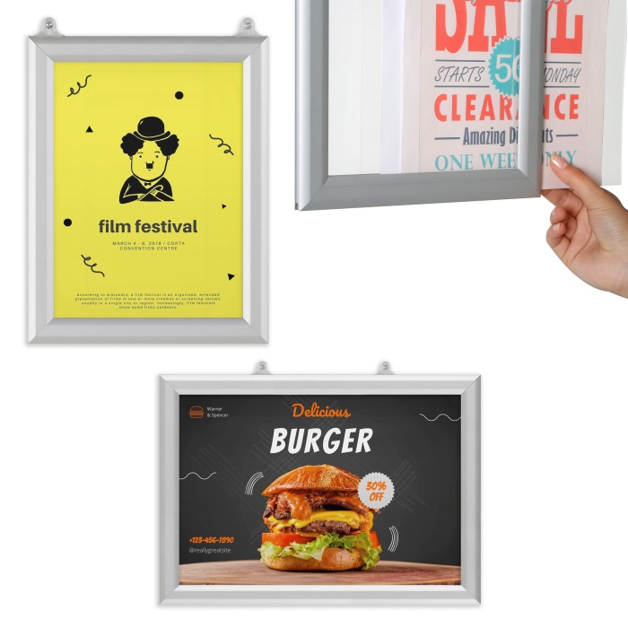 Double Sided Slide In Poster Frames