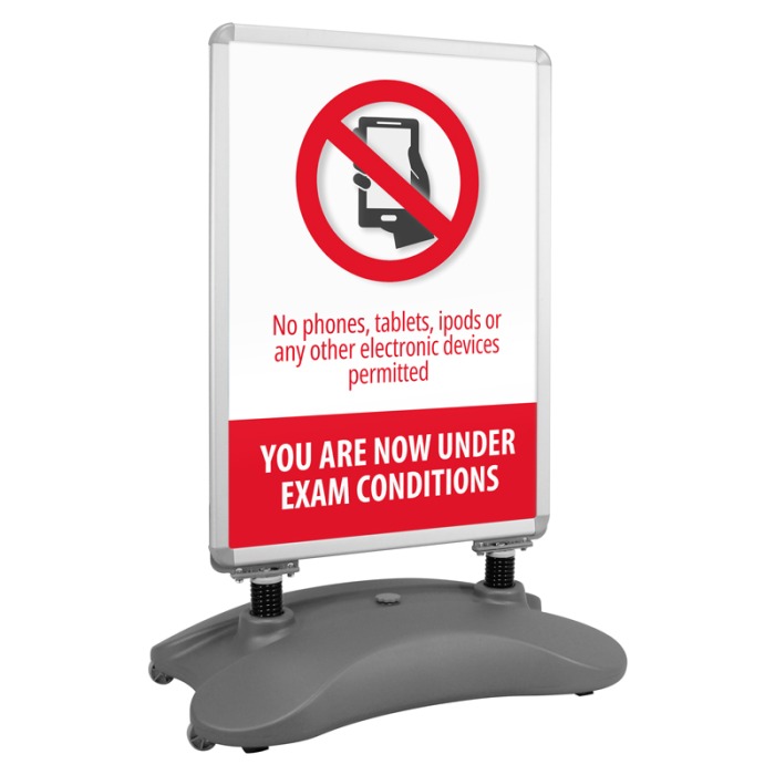 School A1 Windjammer Pavement Sign - You Are Now Under Exam Conditions