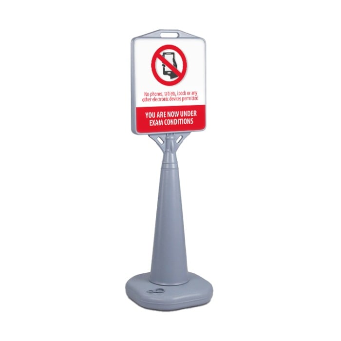 You Are Now Under Exam Conditions Plastic Outdoor Sign Holder

