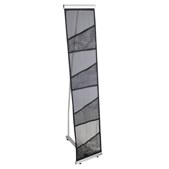 Black Fabric Literature Rack