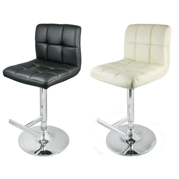 Faux Leather Bar Stool