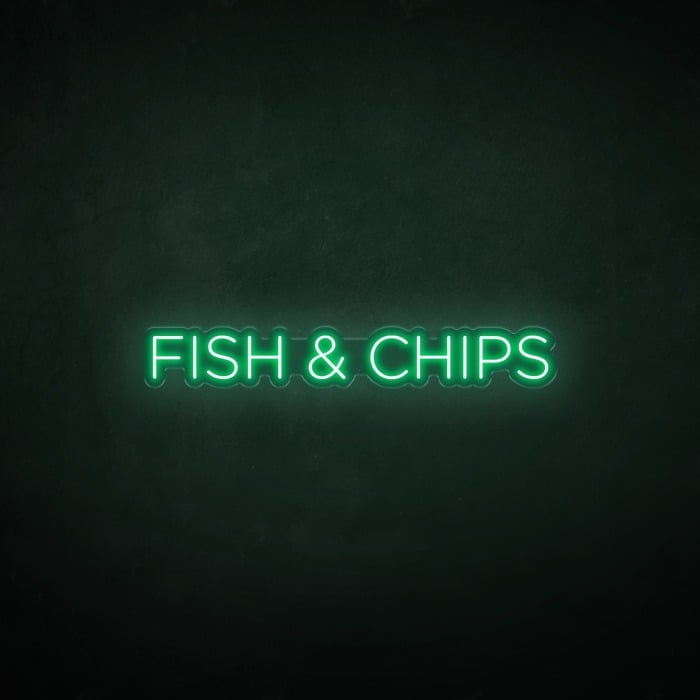 Fish and Chips LED Neon Sign