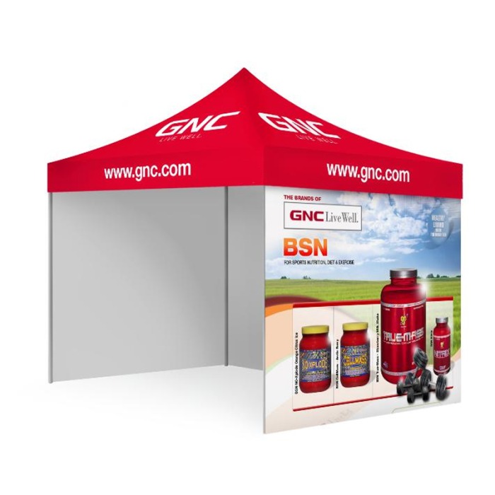 Custom Printed Tent with Canopy and Sidewalls