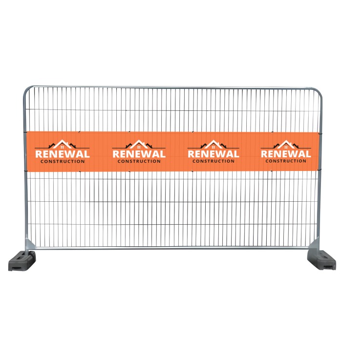 Temporary Metal Fence Banners