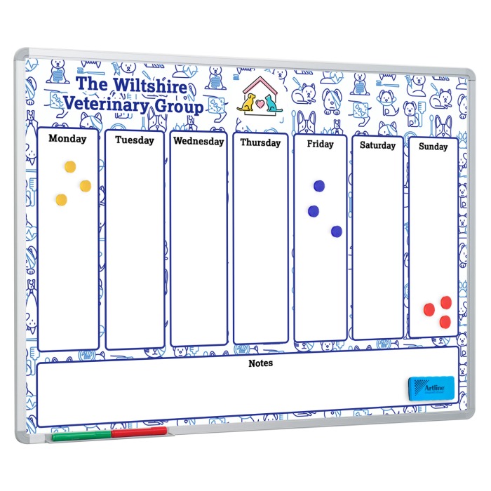 Custom Printed Planning Whiteboard