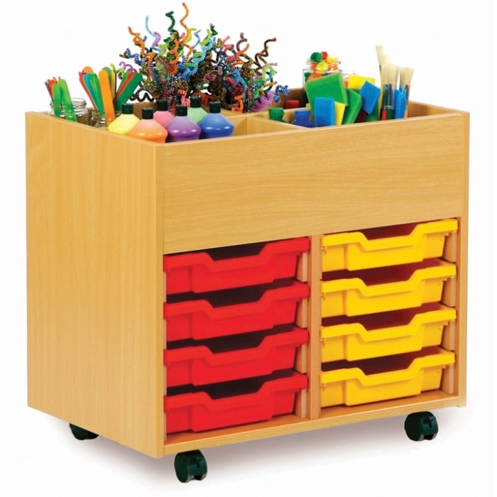 Classroom art kinderbox storage 