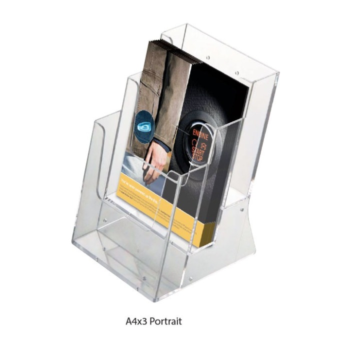 Clear Acrylic Brochure Holder