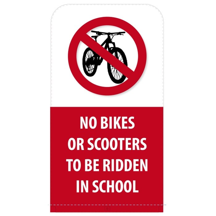 No Bikes or Scooters to be ridden in school