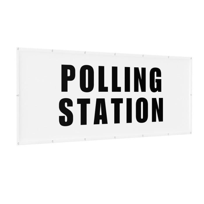 Polling Station PVC Banner