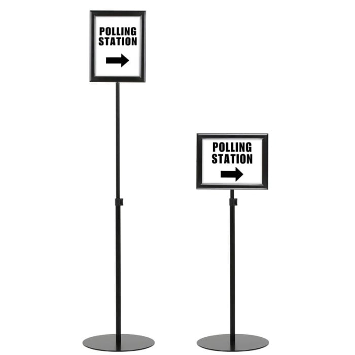 Polling Station A4 Telescopic Sign Holder