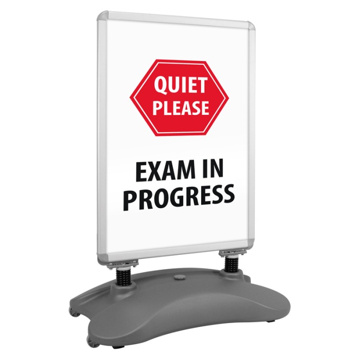 School A1 Windjammer Pavement Sign - Quiet Please Exams in Progress