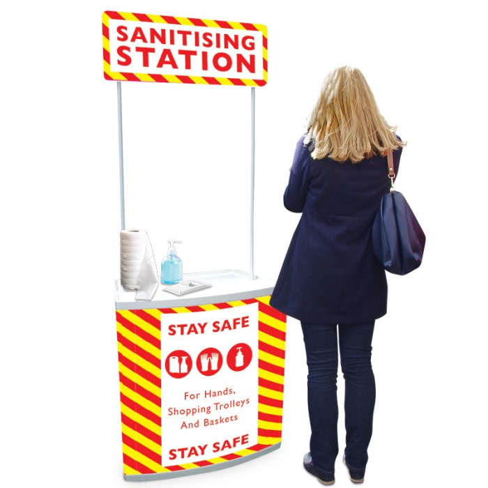 Supermarket Sanitising Station