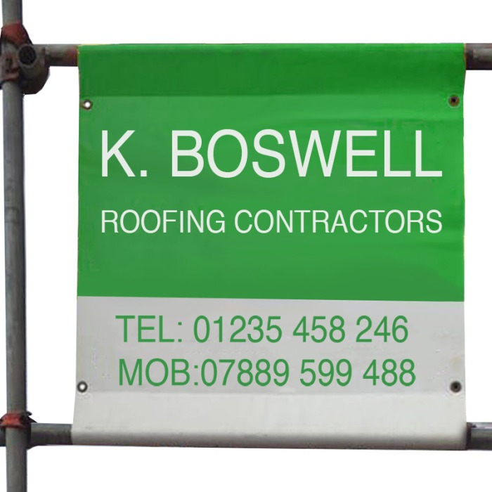 Double-Sided Scaffolding Banner