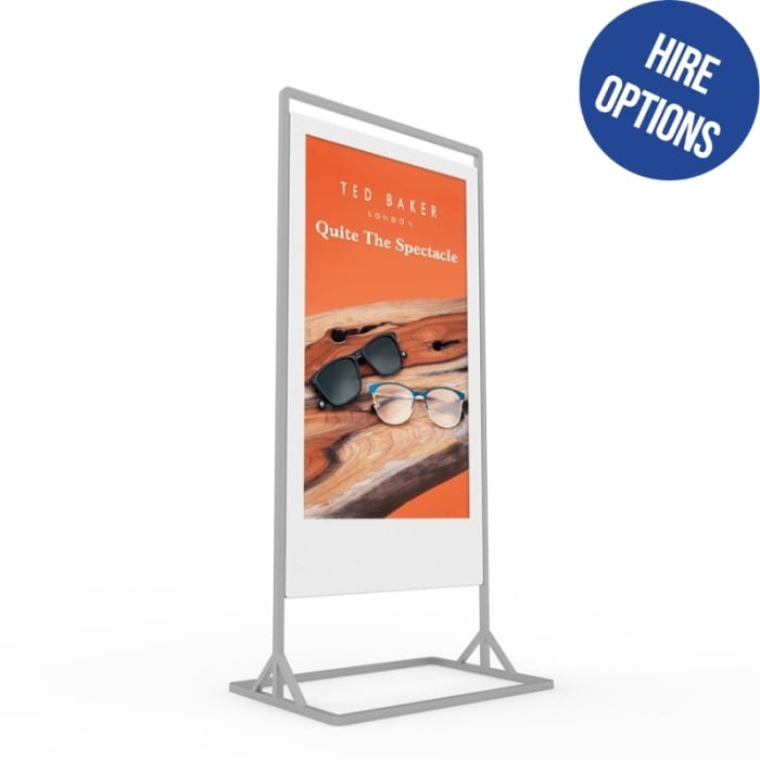 Superslim Freestanding Double-Sided Digital Screen