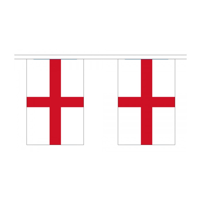 St George Bunting - Large 30 Flags