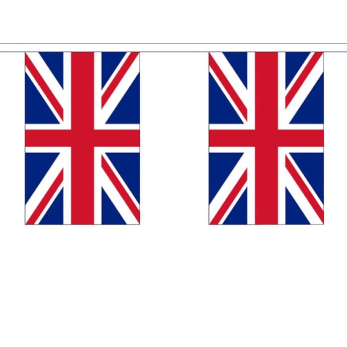 Union Jack Flag Bunting - 30 Flags / 9m Length