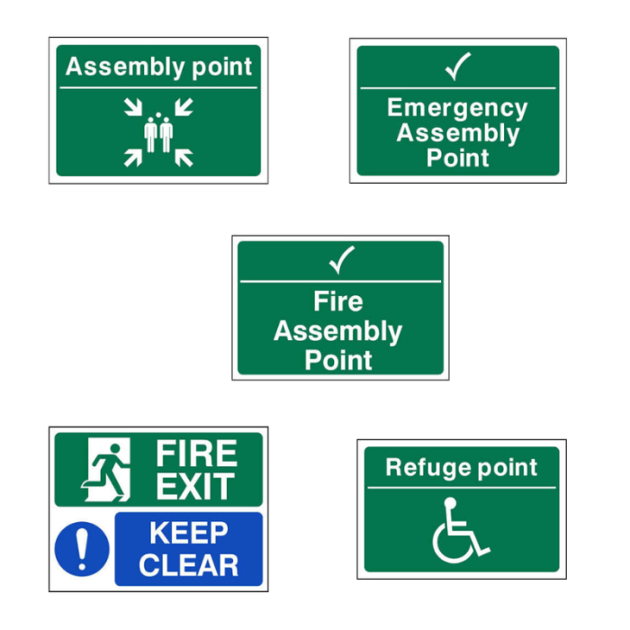 Fire safety signs