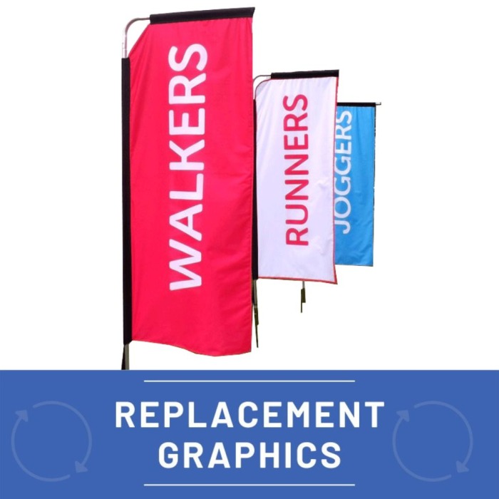 Replacement Portrait Flag Graphics