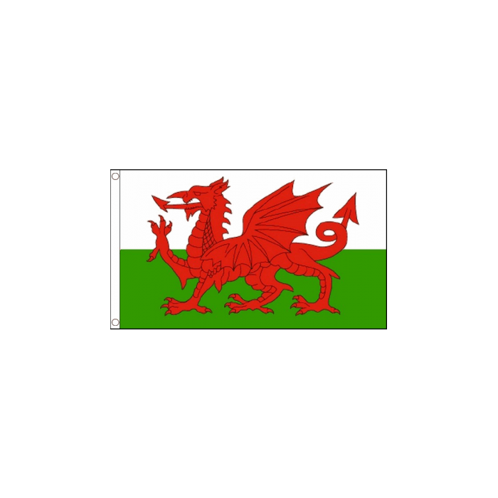 Welsh Flag - 5ft x 3ft - Durable