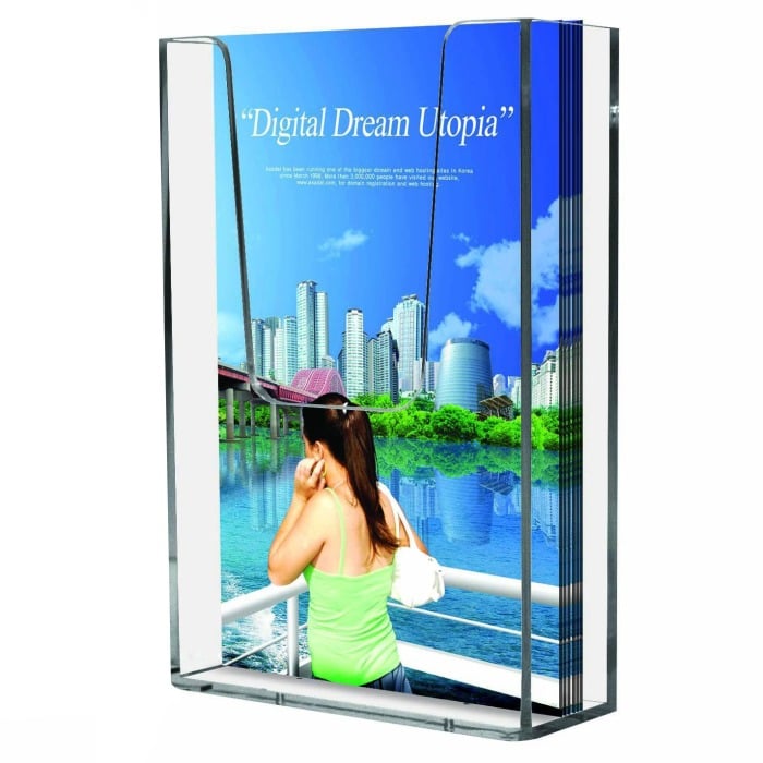 Acrylic Wall Mounted Literature Dispenser