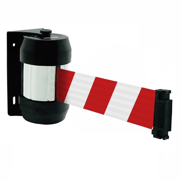 Striped warning wall safety tape