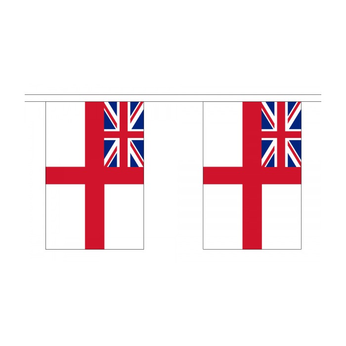 White Ensign Bunting - 10 Flags