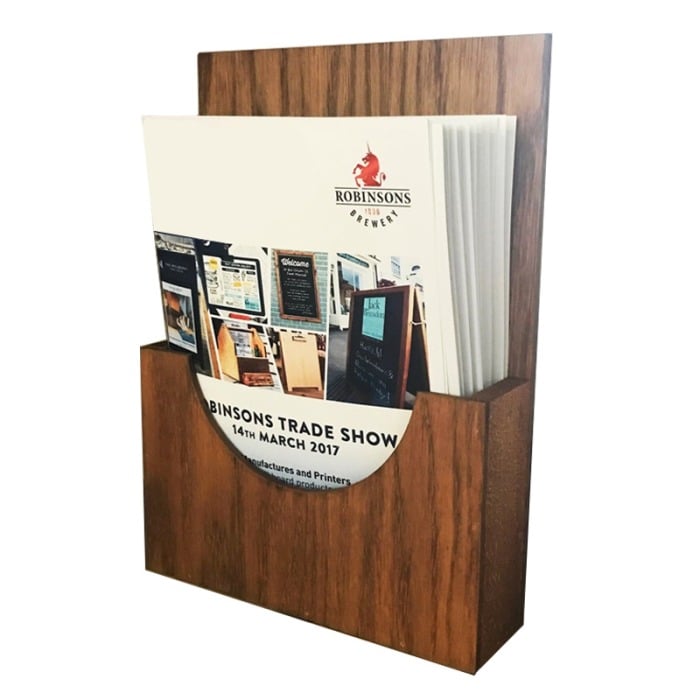 Wooden Brochure Holder