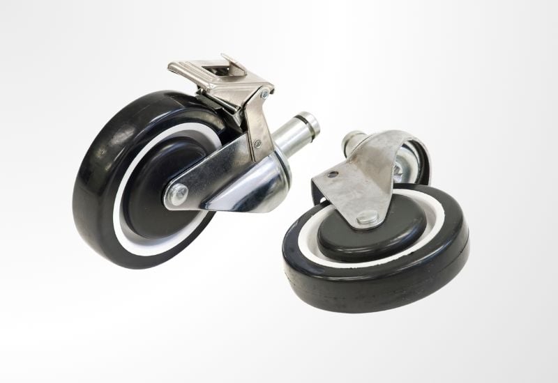 Chrome Wire Shelving Wheels