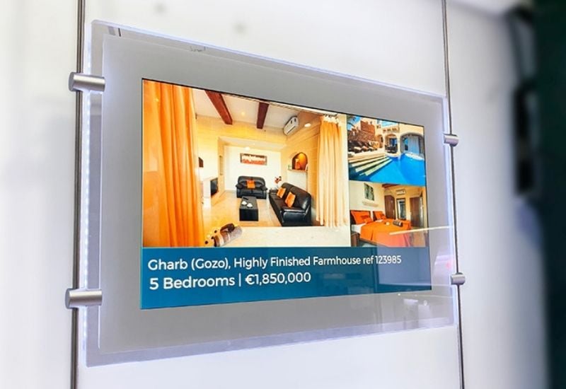 Digital Estate Agent Cable Display Screen