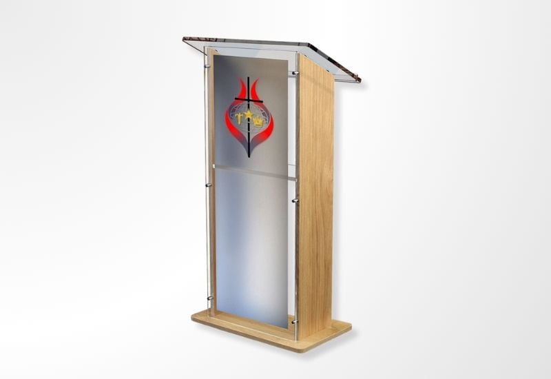 Permanent Freestanding Lectern