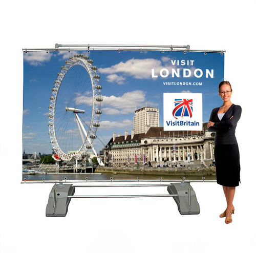 Giant Outdoor Banner Stand 2500mm Wide