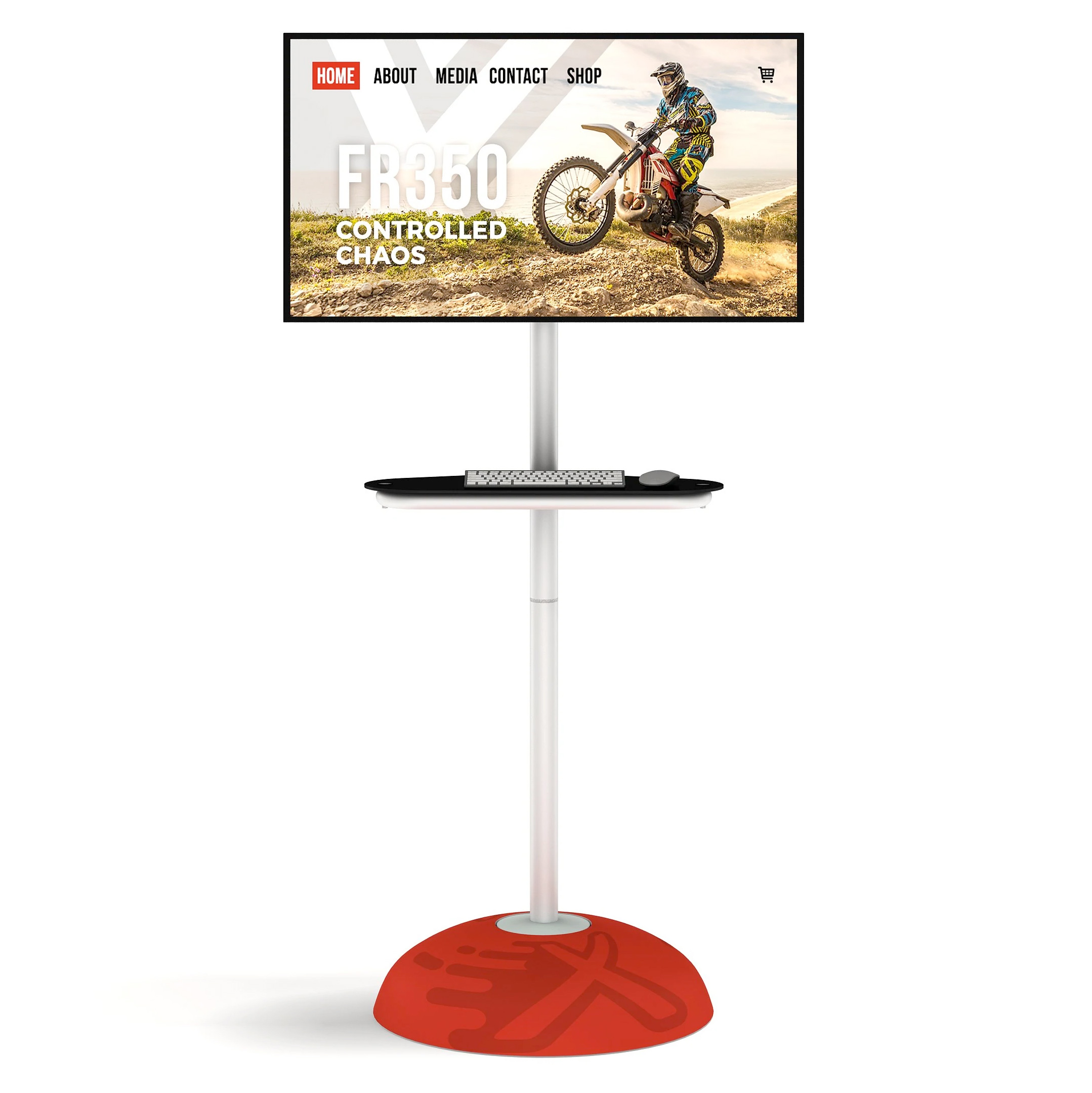 Portable 55" Video Screen Stand