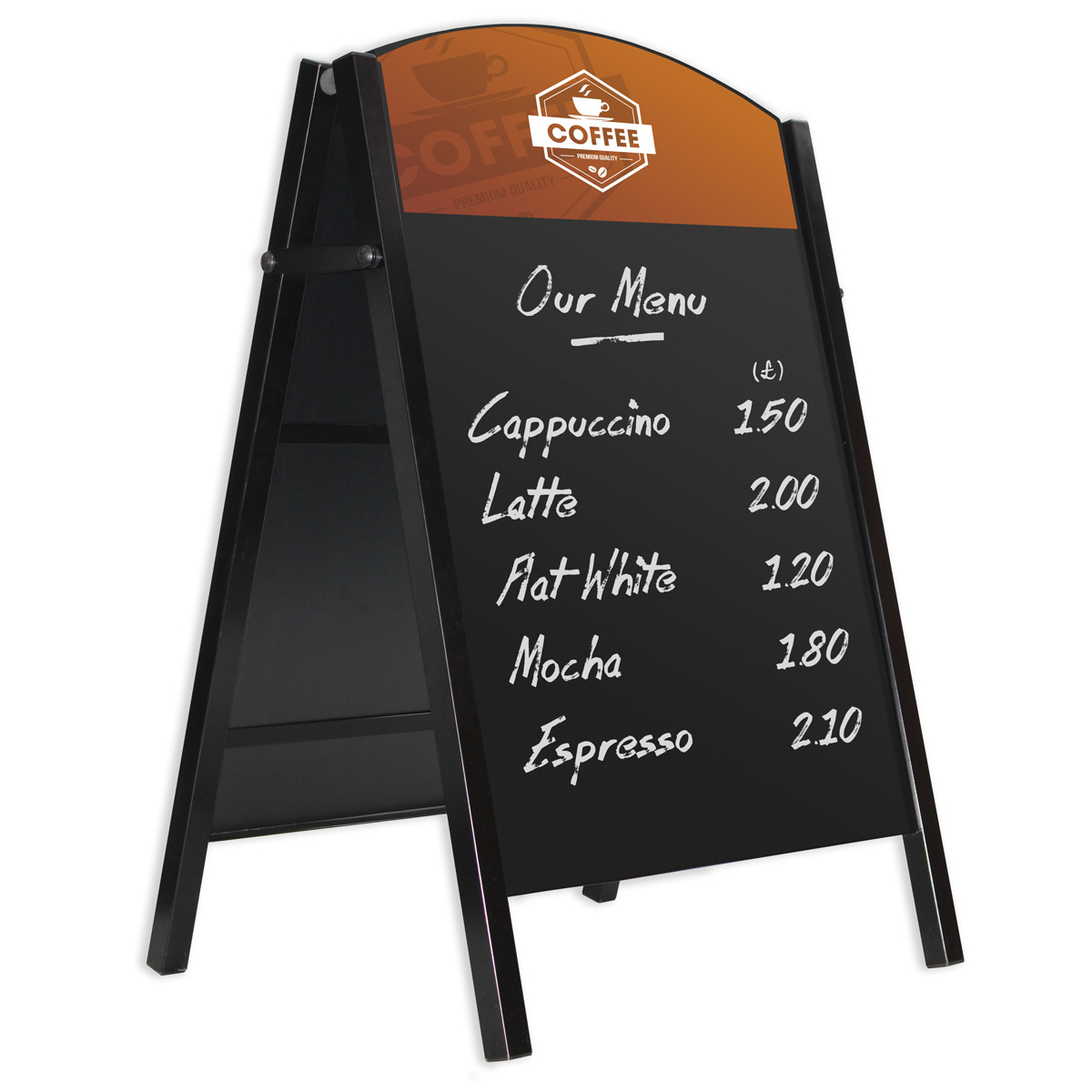 Premier Steel Pub Chalk A-Board