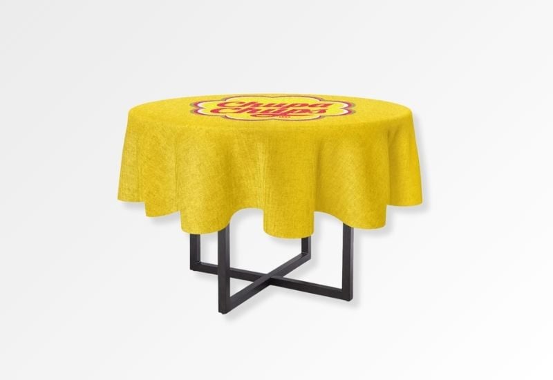 Round Custom Printed Tablecloths