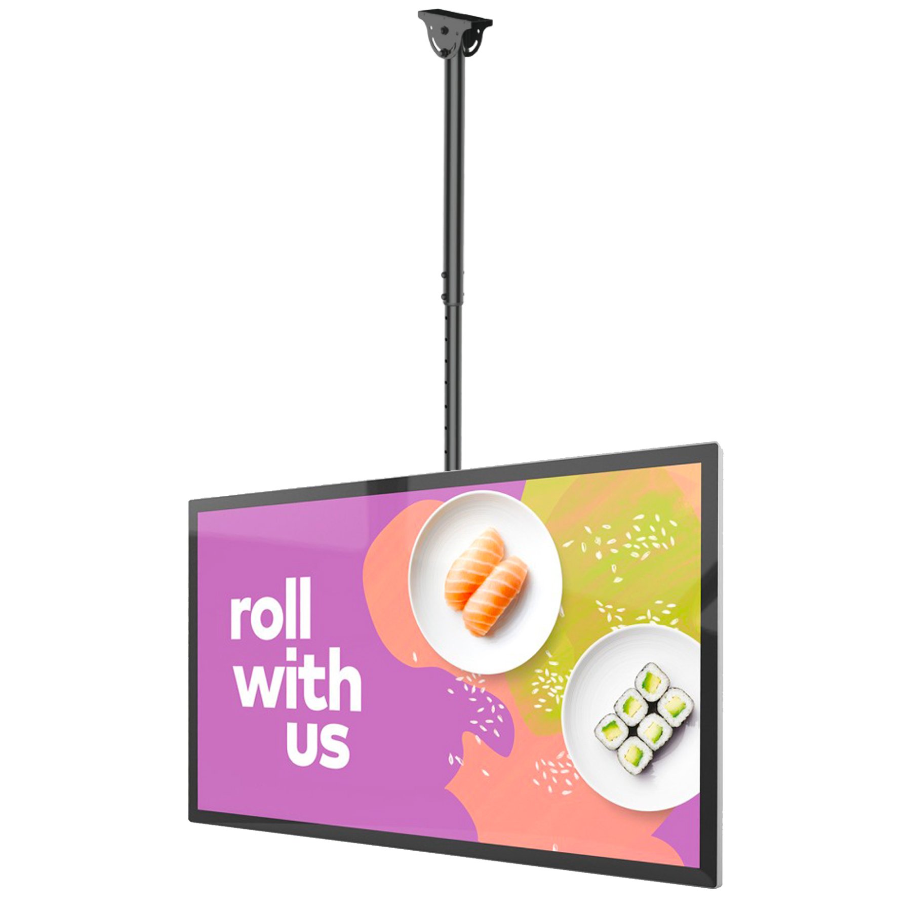 Telescopic Ceiling Mount for Digital Signage (32"-70")