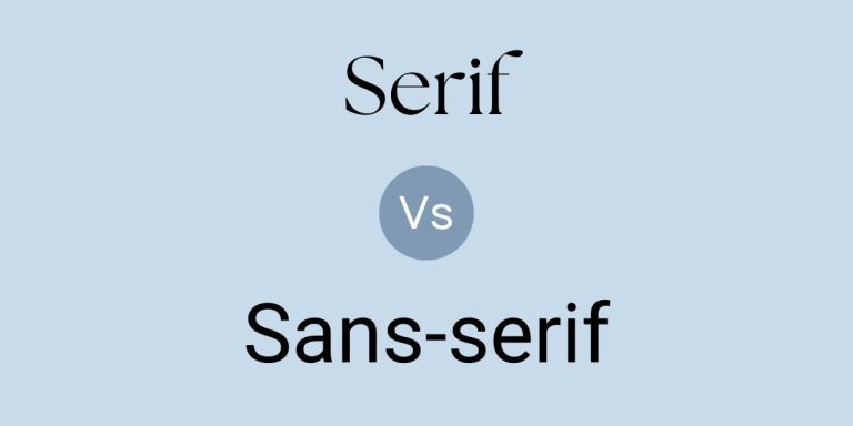 sans serif font vs serif font