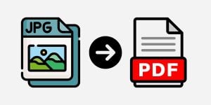 jpg graphic and a pdf graphic with an arrow in between