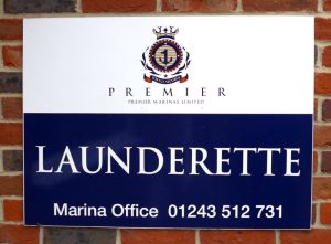 Laundrette sign